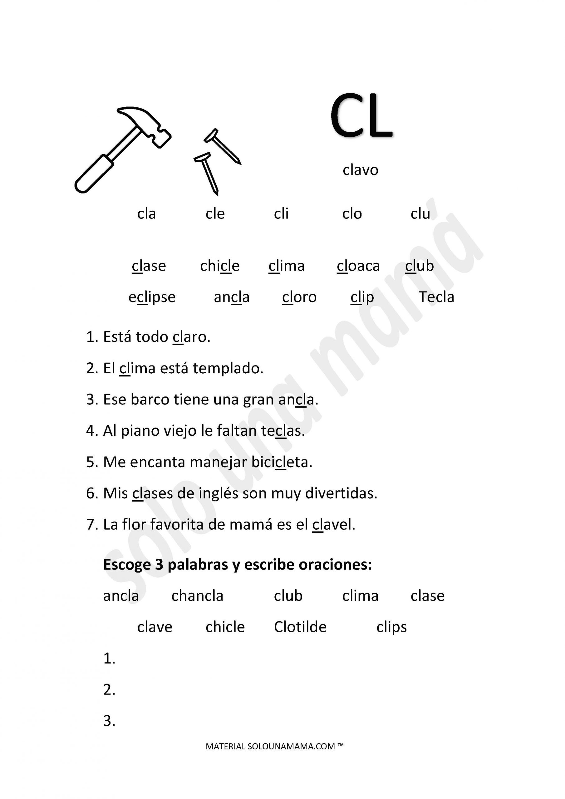 Ejercicio De Trabadas Cr Cl Practicas Del Lenguaje Fichas De Trabajo Porn Sex Picture 